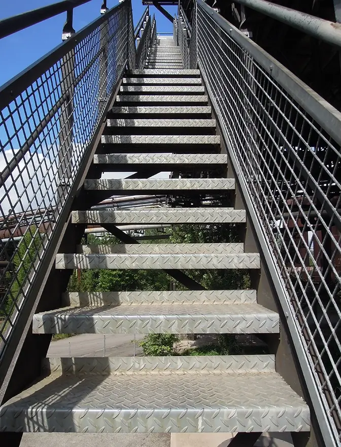 Calcul de structure metallique descalier a3c ingenierie Escaliers 2 1