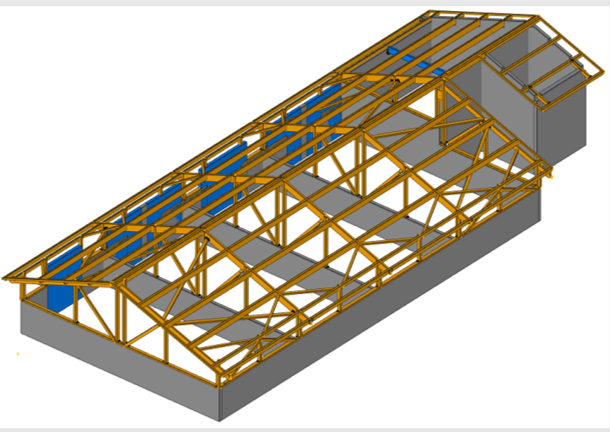 Evaluation de la capacite portante de charpente pour lequipement photovoltaique en toiture de station depuration STEP et usines de traitement deau potable A3C Ingenierie Vosges 3 1